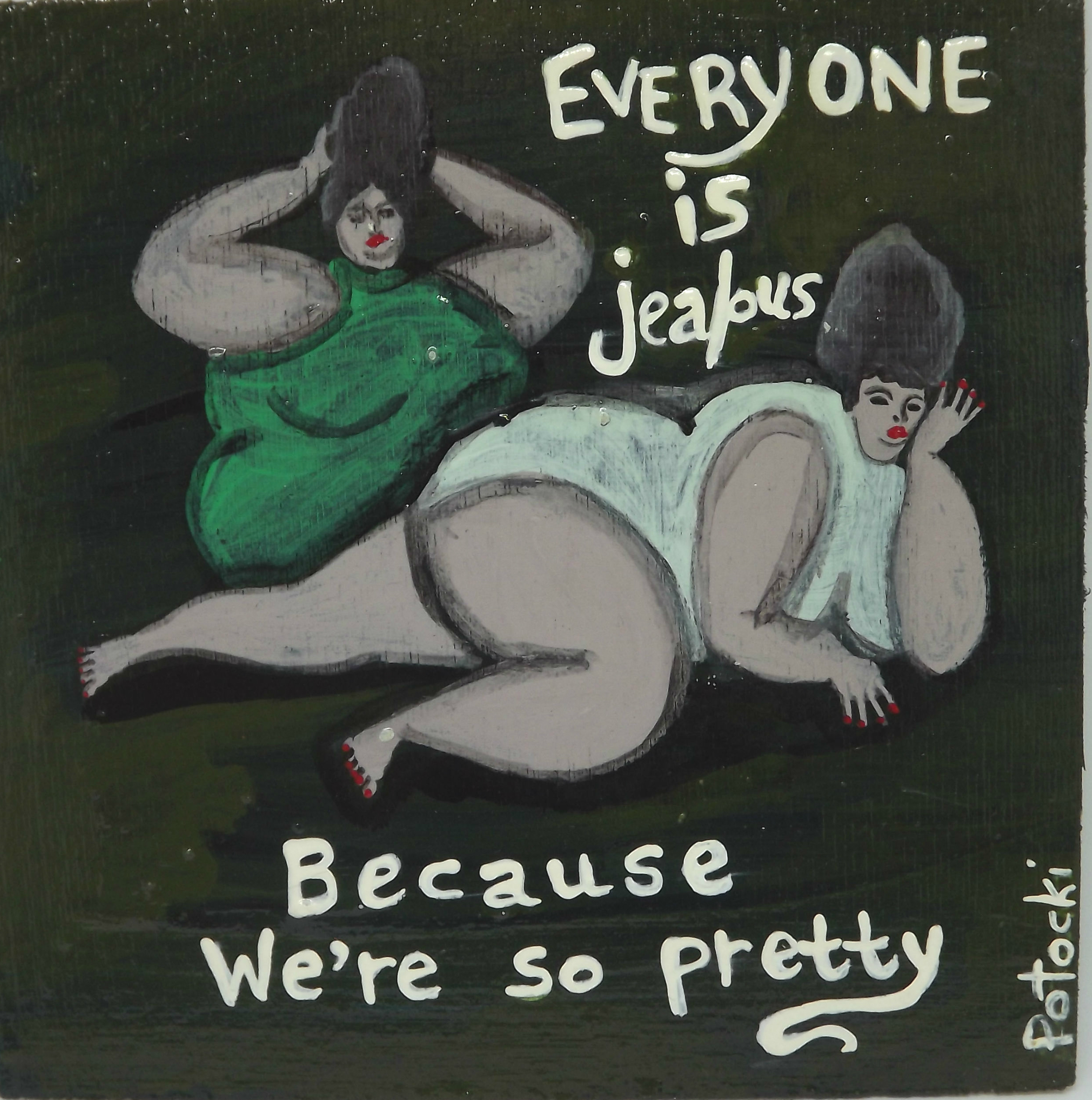 Everyone is Jealous 5×5 BBW Painting